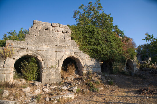T&uuml;rkiye ruins of the city of Xanthos on a sunny autumn day