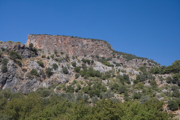 Türkiye ruins of the city of Demre Myrra on a sunny autumn day
