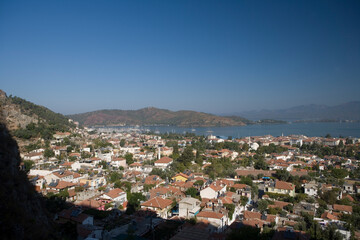 Fototapeta premium Türkiye ruins of the city of Demre Myrra on a sunny autumn day