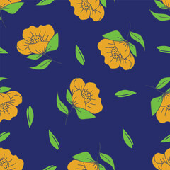 Abstract Handmade Floral textile patterns with digitally enhanced seamless, perfect for wall art, stylish fashion prints, and versatile wrapping paper.
