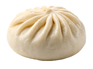 chinese steamed bun bao bun baozi isolated on white background, PNG