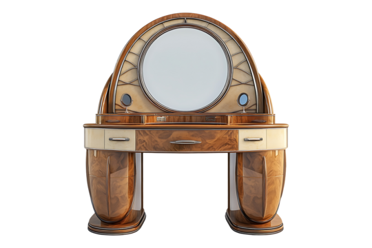 Art Deco Vanity isolated on transparent background
