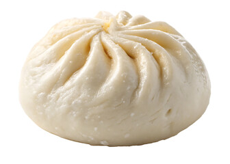 chinese steamed bun bao bun baozi isolated on white background, PNG