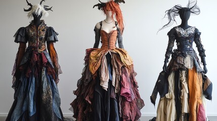 Explore creative DIY Halloween costumes crafted from colorful fabric scraps for a fun, eco-friendly celebration.