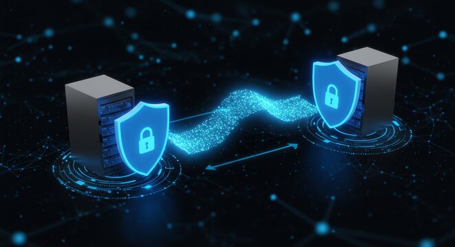 Secure Server Data Transfer with Cyber Security