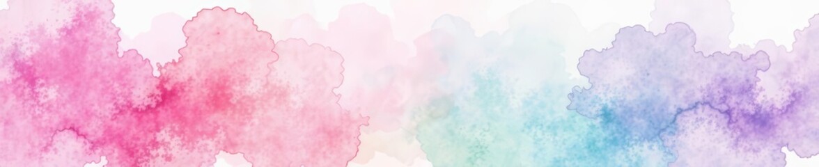 Sweet pastel watercolor strokes in shades of mint, pink, and lavender, watercolor, soothing, colorful