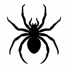 Obraz premium Silhouette of a spider in a dynamic pose