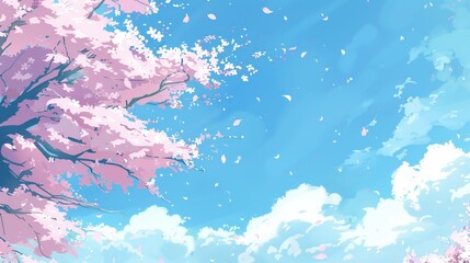Light Blue Cartoon Anime Style Background: A Delightful Fusion of Whimsy and Visual Charm