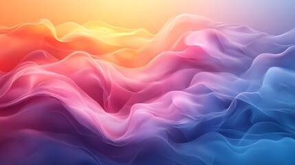 Obraz premium Abstract Colorful Waves Digital Art Background