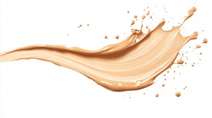 Cosmetic Make Up Smudge Smear or Swipe Isolated