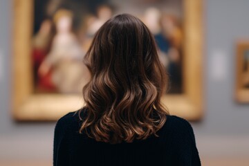 International Museum Day, May 18, Women Observing Art in a Museum Gallery
