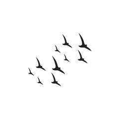 minimal bird vector silhouettes