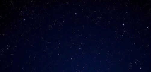 Fototapeta premium Vast, dark blue vector night sky brimming with countless stars, leaving ample empty space, abstract, copy space