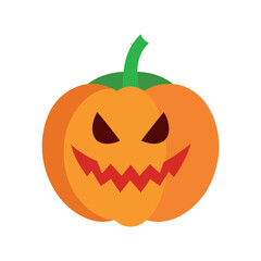 Haunted Pumpkin Color Vector