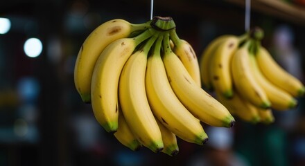 bananas on market