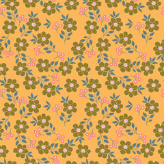 Seamless watercolor floral pattern design