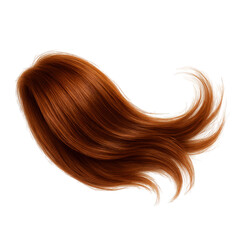 Fototapeta premium A close-up view highlighting the richness and healthy shine of beautiful, flowing reddish-brown hair with elegant gentle waves.