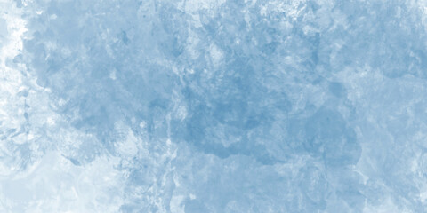 Cool-toned blue abstract watercolor splash with artistic brush details and gentle blending

