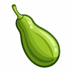 Eggplant a white background 