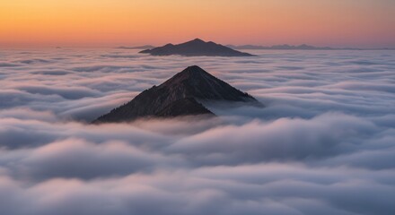 sunset over the mountains