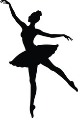 silhouette of a ballet dancer mid pirouette  © Chandro Protap Ray 