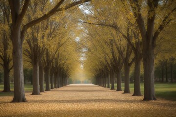 Fototapeta premium path in autumn park