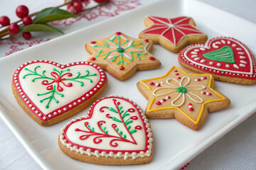 Themed cookies decorated with icing