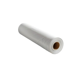 Minimalist White Paper Roll Mockup – Simple and Clean Paper Roll Design for Branding and Product Display Isolated on White Background