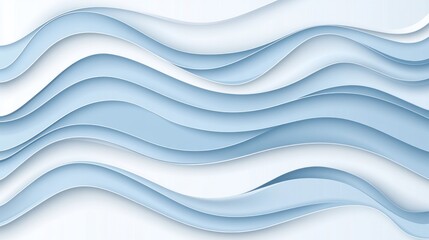 Obraz premium Abstract Blue And White Wave Pattern Design