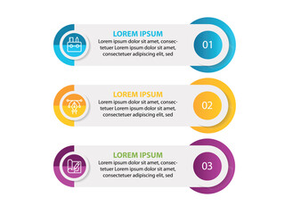 Business circle. timeline infographic icons designed for abstract background template milestone element modern diagram 3 step process technology digital marketing data presentation chart Vector