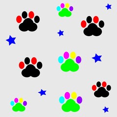 set of colorful splashes on white background , vector