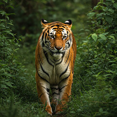 Obraz premium tiger on the rock