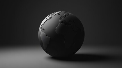 Fototapeta premium A Striking Dark Globe Design