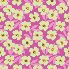 Seamless watercolor floral pattern design