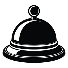 librarian element isolated desk bell on white background