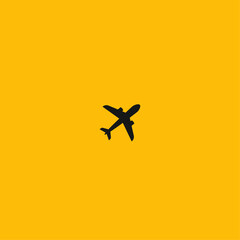 Airplane icon logo flat vector design