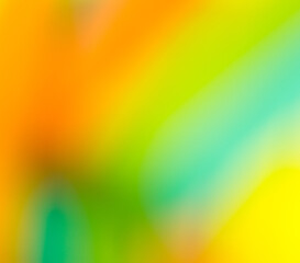 Abstract bright background. Blurred. Orange, green and yellow colors	
