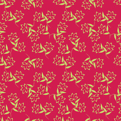Seamless watercolor floral pattern design