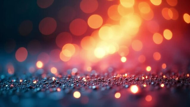 Elegant Gold Bokeh Background Loop