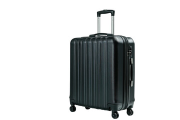 Elegant black suitcase ready for your next adventure Stylish design smooth rolling wheels perfect