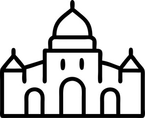 vector illustration of a house with a sign