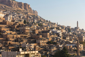 T&uuml;rkiye Mesopotamia Mardin city view on a sunny spring day