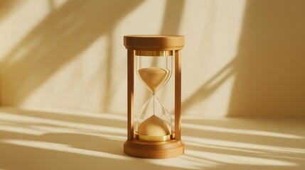 Golden sand flowing through an hourglass, symbolizing the passage of time and life's fleeting moments