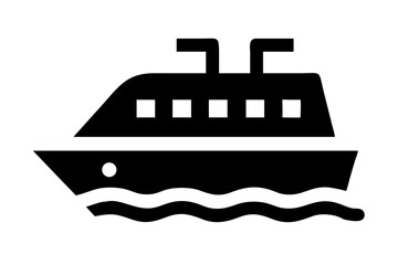 Obraz premium cargo ship silhouette transparent background for web and graphic design