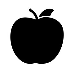 apple silhouette transparent background for web and graphic design
