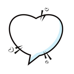 Empty comic speech bubble. Vector