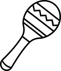 digital vector illustration of a maracas sign icon.