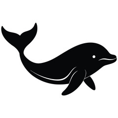 Obraz premium vector illustration of a dolphin