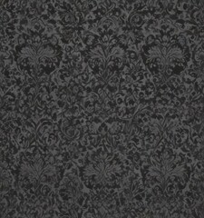 Intricate black damask floral pattern on muted grey  , pattern, damask, elegant