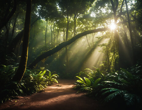 morning in the forest